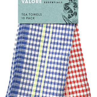 Di Antonio Valore Essentials Tea Towels Set 10 Blue/Red